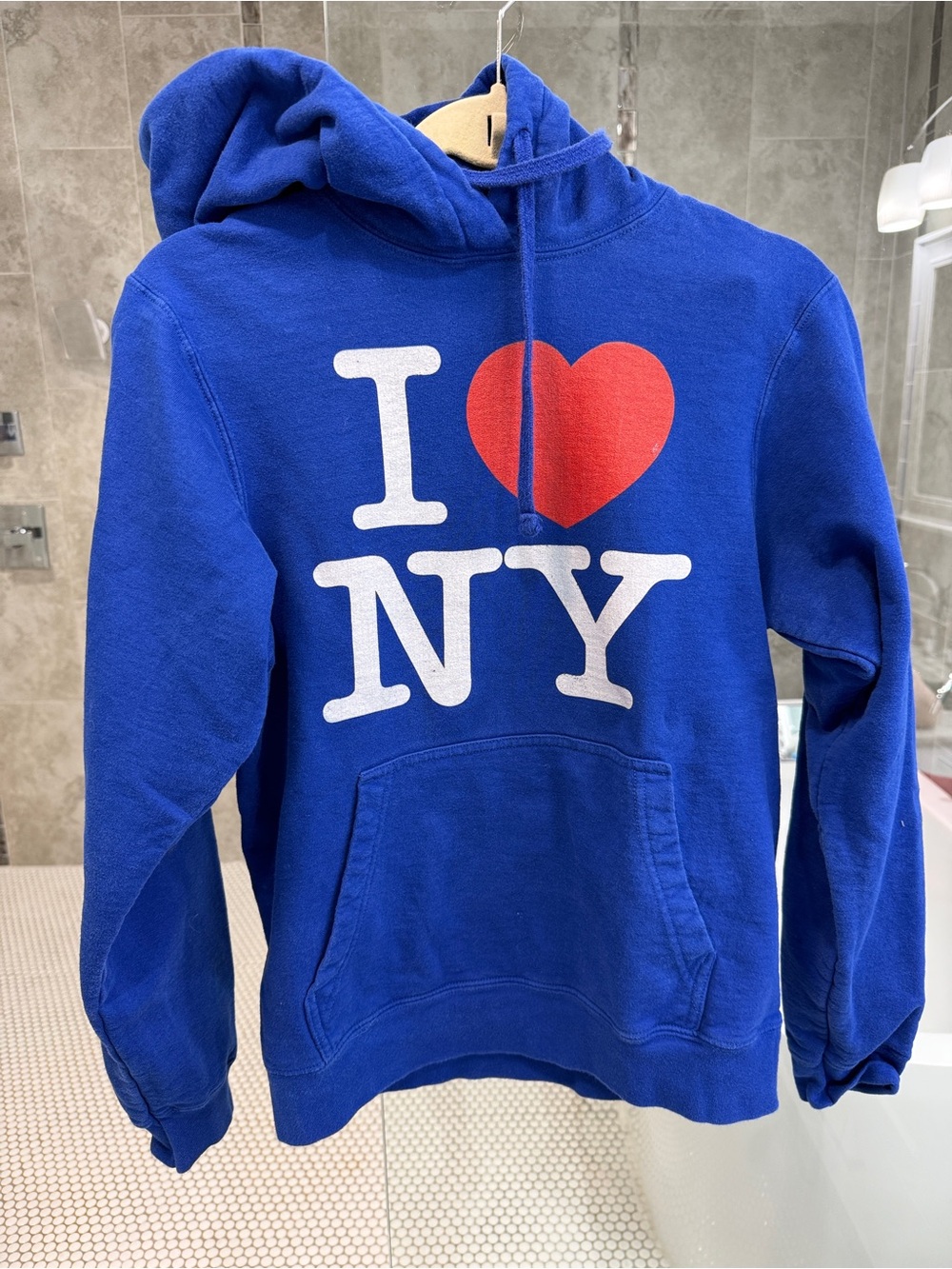 Blue I ❤️ NY Graphic Hoodie